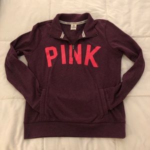💖 PINK Victoria’s Secret Half-zip Sweatshirt